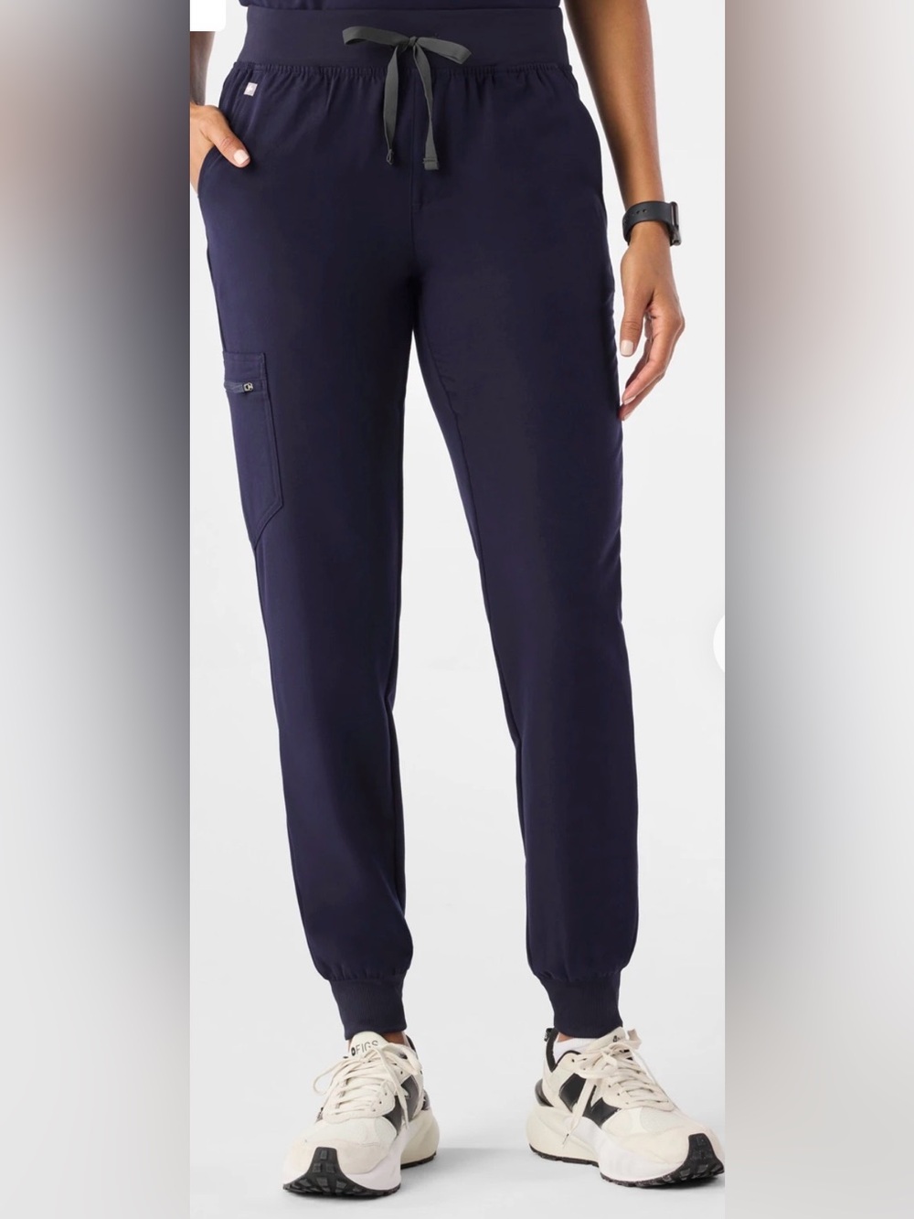 Women's Navy Drawstring Jogger Pants